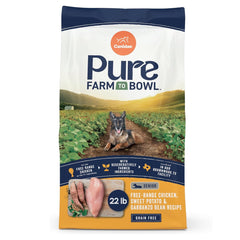 CANIDAE emballage avant montrant la recette senior et bénéfice nutritionnel