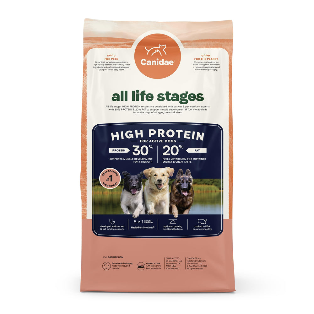 CANIDAE détail emballage recyclé montrant engagement durable