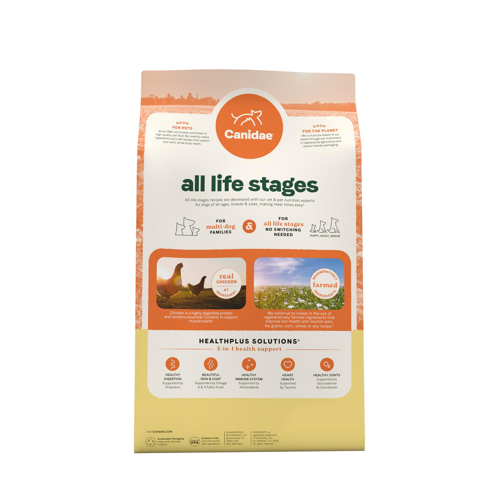 CANIDAE emballage avec message durable pour impact environnemental réduit