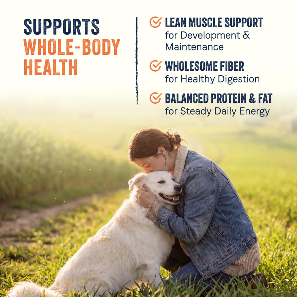 CANIDAE étiquette nutritionnelle lisible montrant bénéfice d'information claire