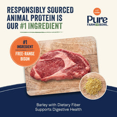 CANIDAE gros plan texture des croquettes bison montrant appétence et densité nutritionnelle