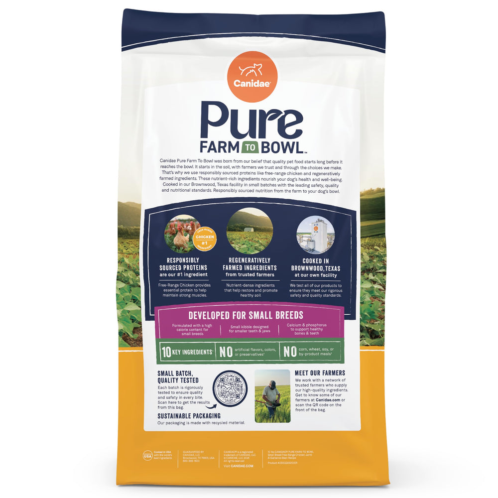 CANIDAE lentilles en gros plan illustrant source de fibres