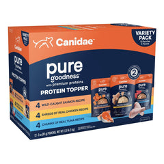 CANIDAE packaging avant montrant le lot de 12 et facilité d'utilisation