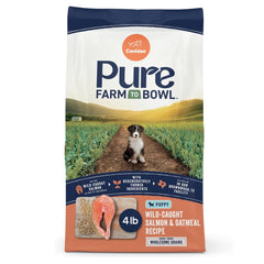 CANIDAE paquet face montrant la recette saumon sauvage et avoine bénéfice nutritionnel