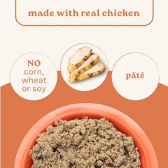 Canidae boîte près de croquettes illustrant option mixte repas pratique