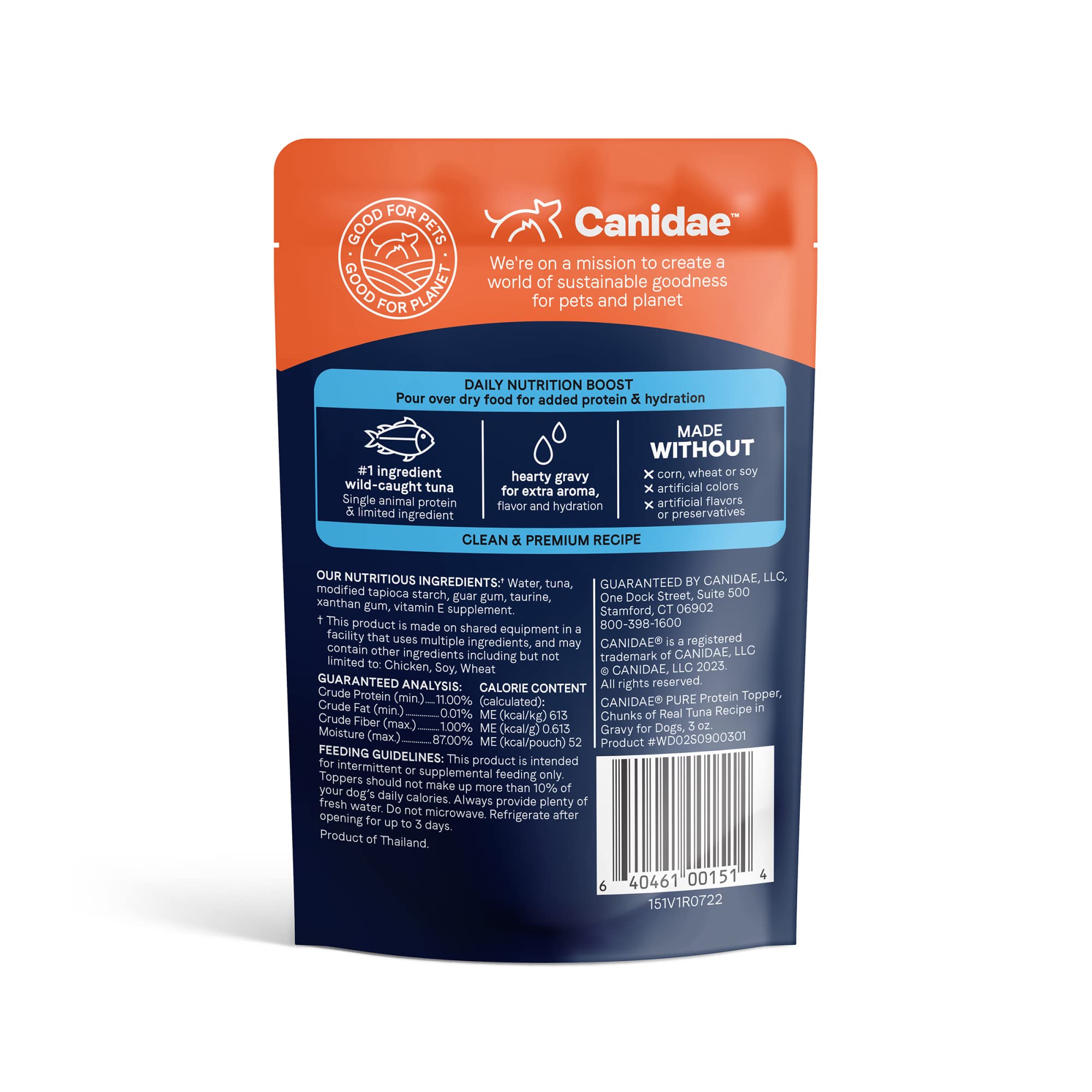 CANIDAE gros plan sur morceaux de thon offrant source protéique savoureuse