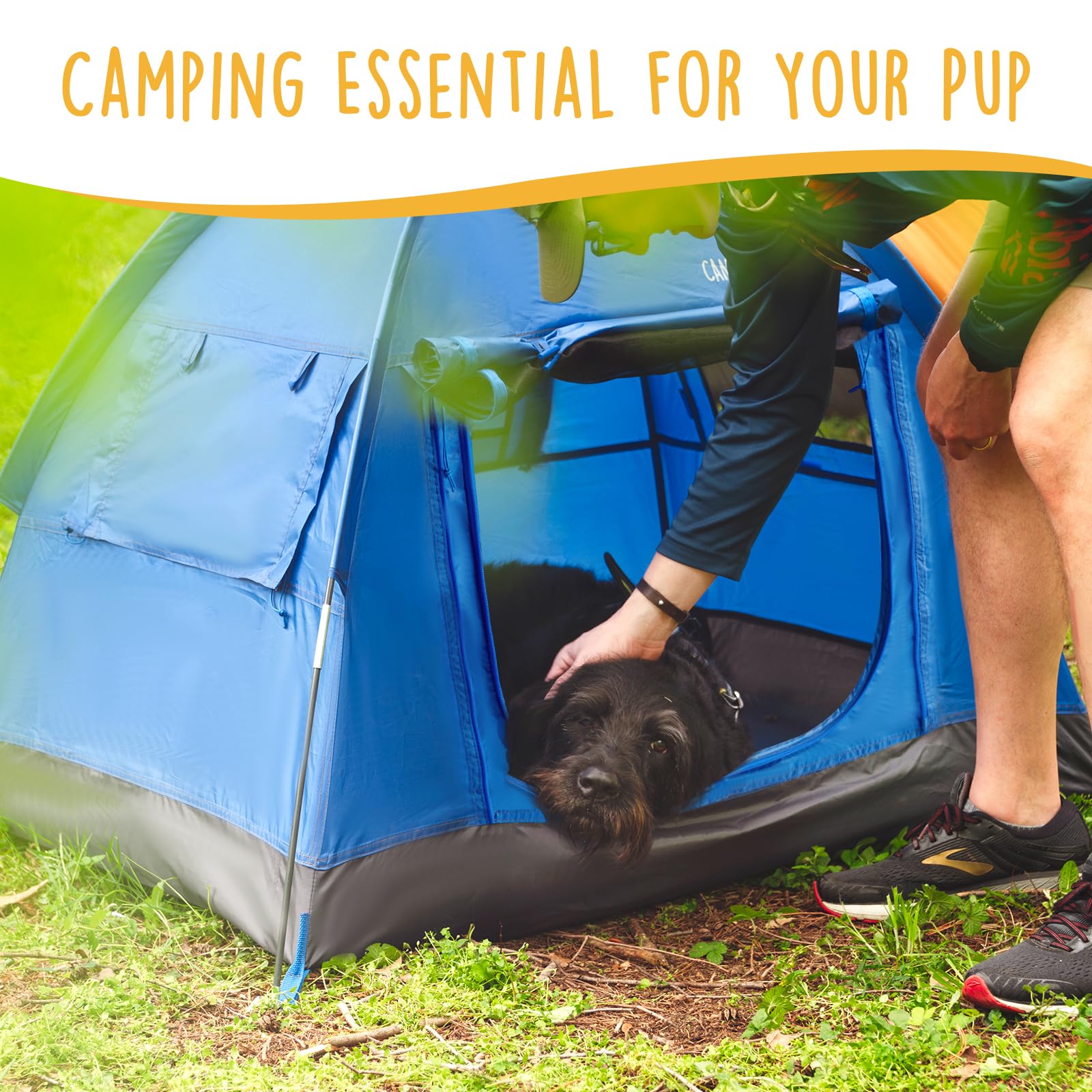 CANINE CANYON gros plan tissu de tente imperméable et résistant