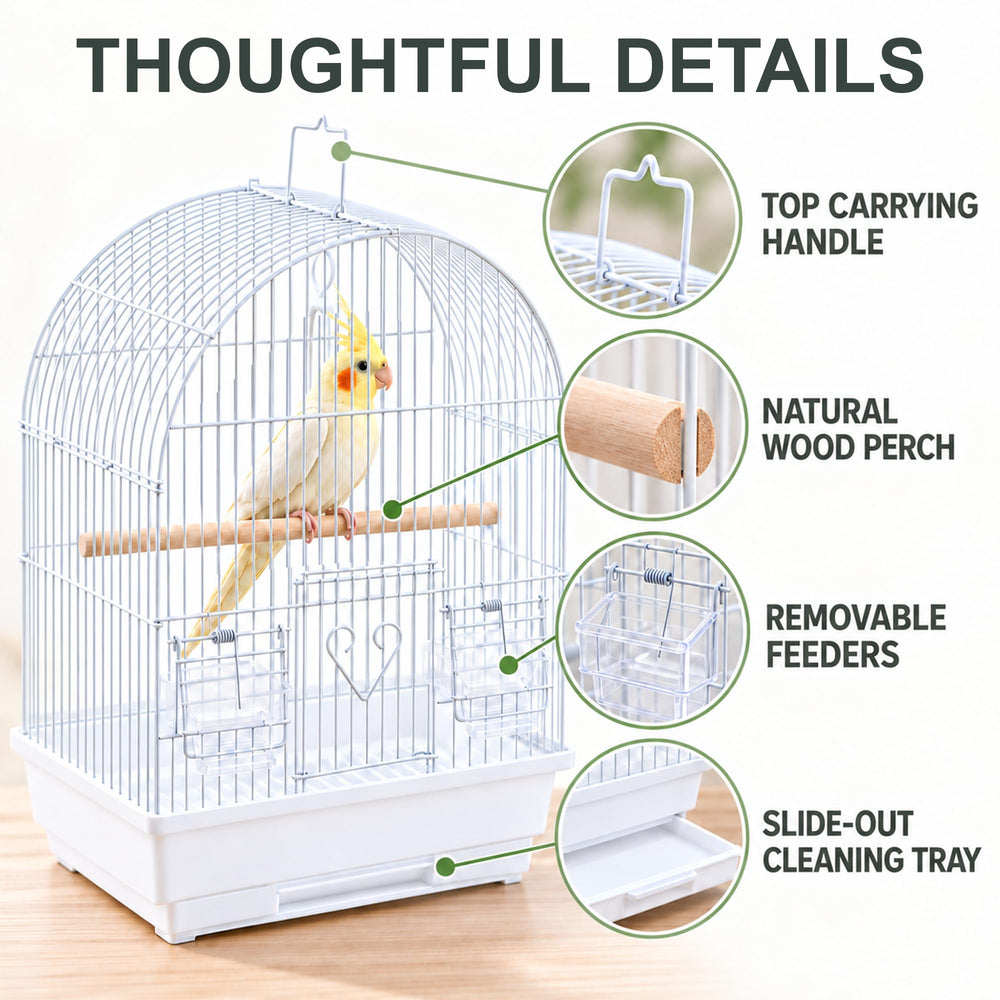 capuca cage en usage avec oiseau pour confort et mobilité