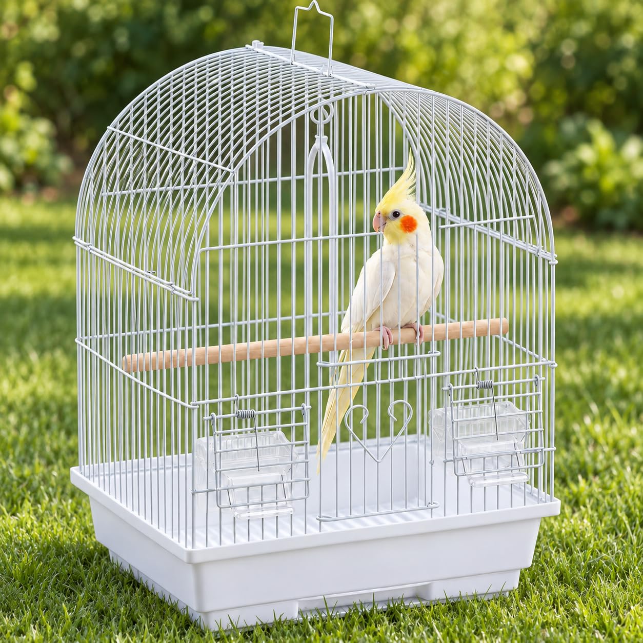 capuca cage suspendue en extérieur pour sorties temporaires sécurisées
