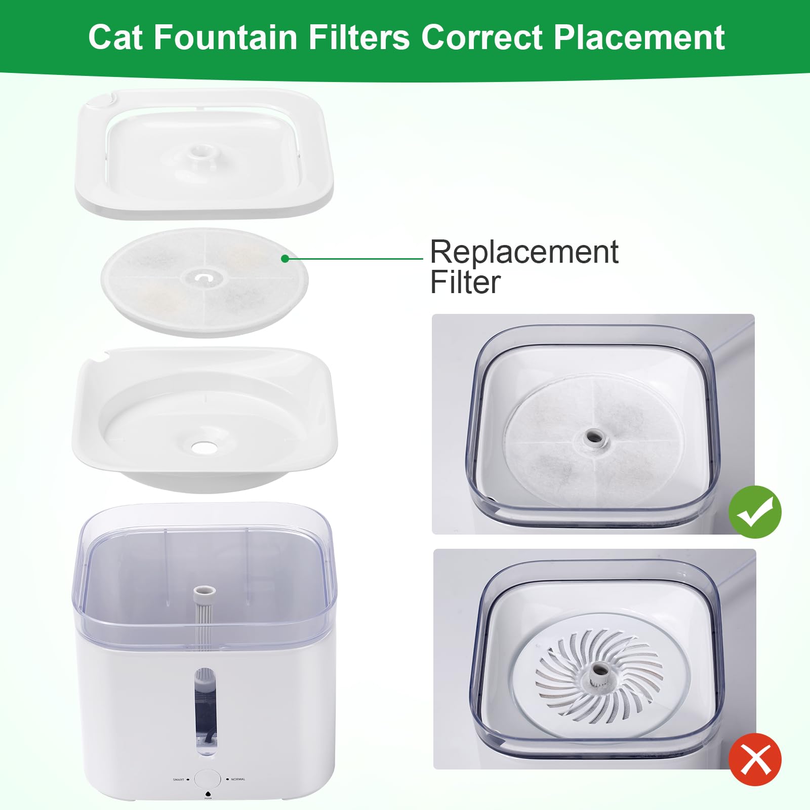 Carcent filtre emballage 10 pièces montrant stock suffisant et valeur pratique