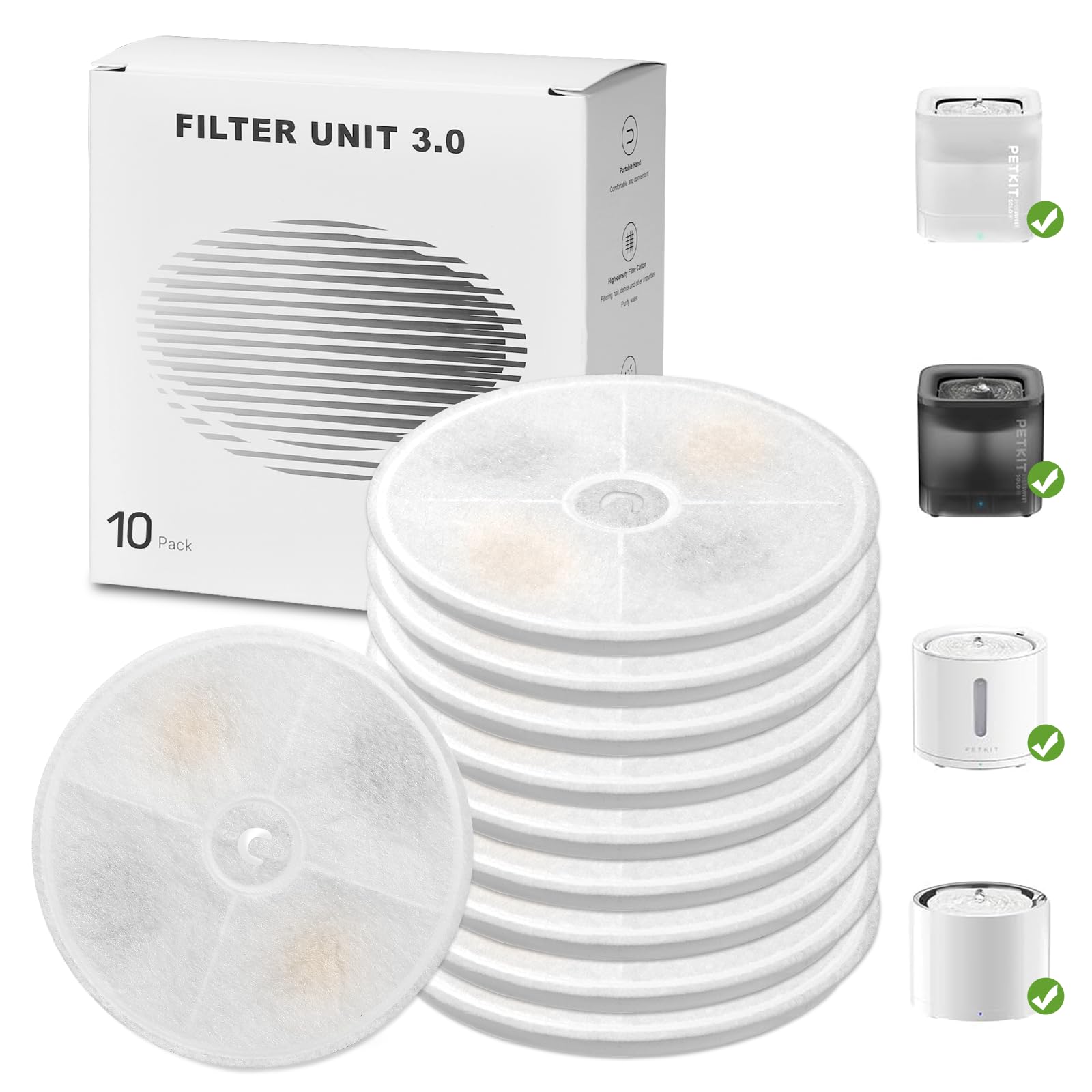 Carcent filtre face avant montrant la forme annulaire et l'ajustement parfait