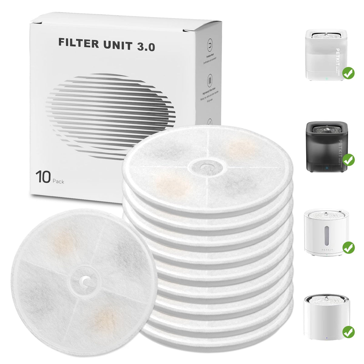 Carcent filtre face avant montrant la forme annulaire et l'ajustement parfait