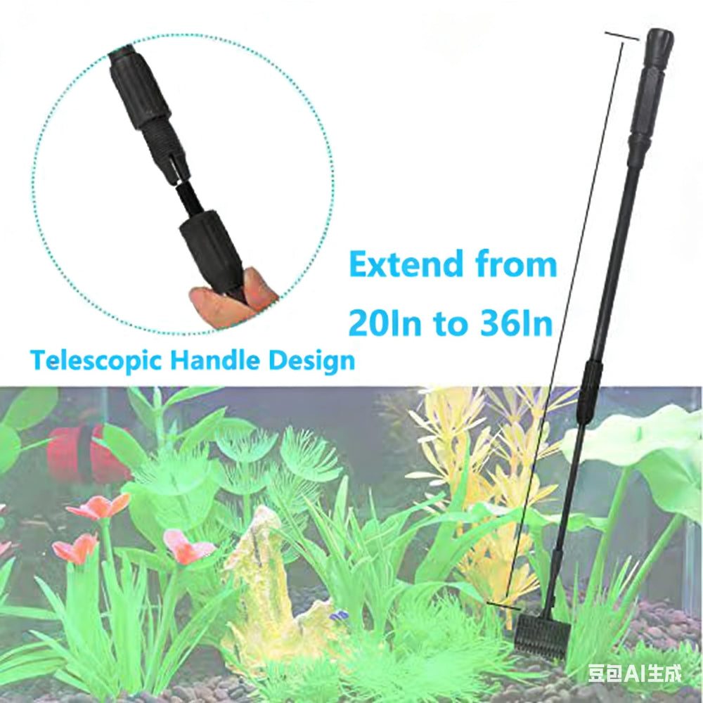 Carefree Fish brosse d'angle insérée dans coin difficile pour nettoyage ciblé