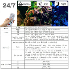 Carefree Fish lampe LED en action reproduisant cycle jour-nuit pour santé visuelle