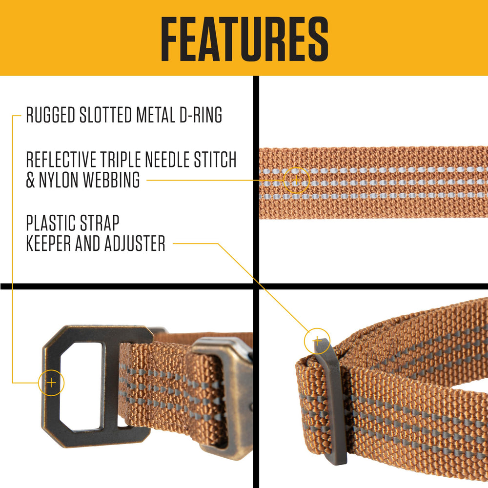 Carhartt gros plan coutures réfléchissantes triple-needle pour sécurité