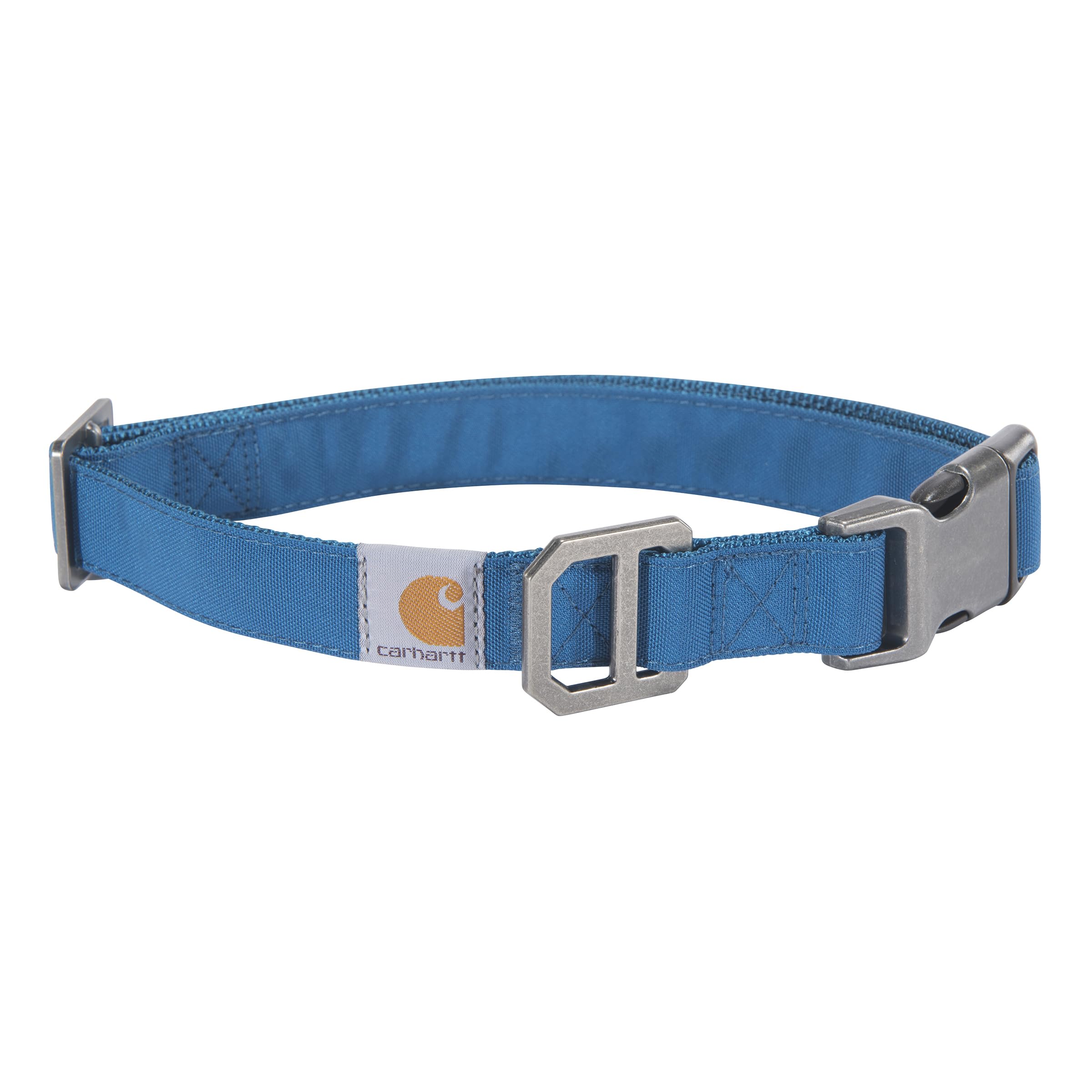 Carhartt collier face avant marine blue montrant robustesse