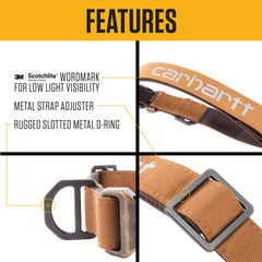 Carhartt gros plan tissu 600D montrant résistance et séchage rapide