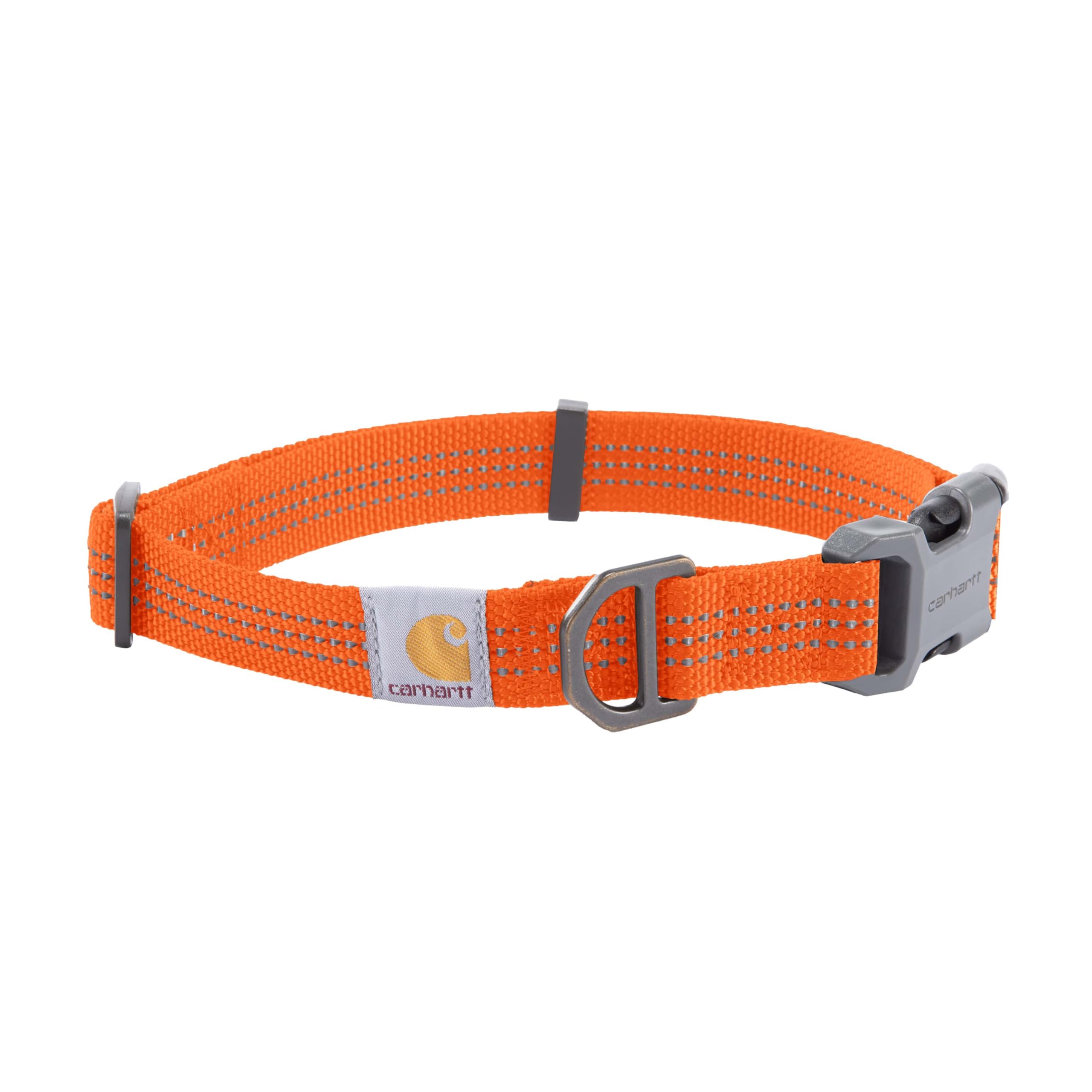 Collier Carhartt face avant montrant couleur Hunter Orange et finition robuste
