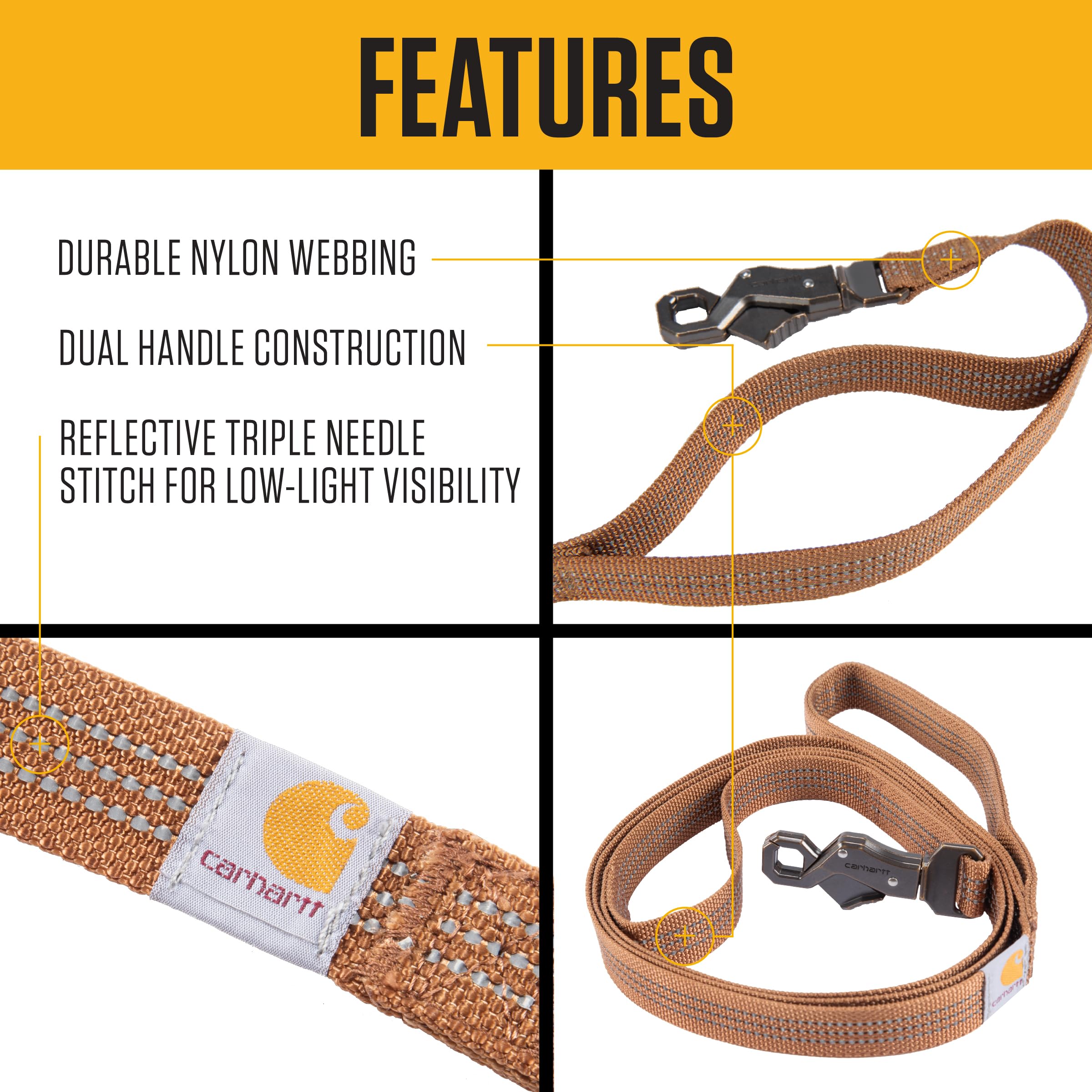 Carhartt gros plan sur tissage duck en nylon offrant résistance à l’abrasion