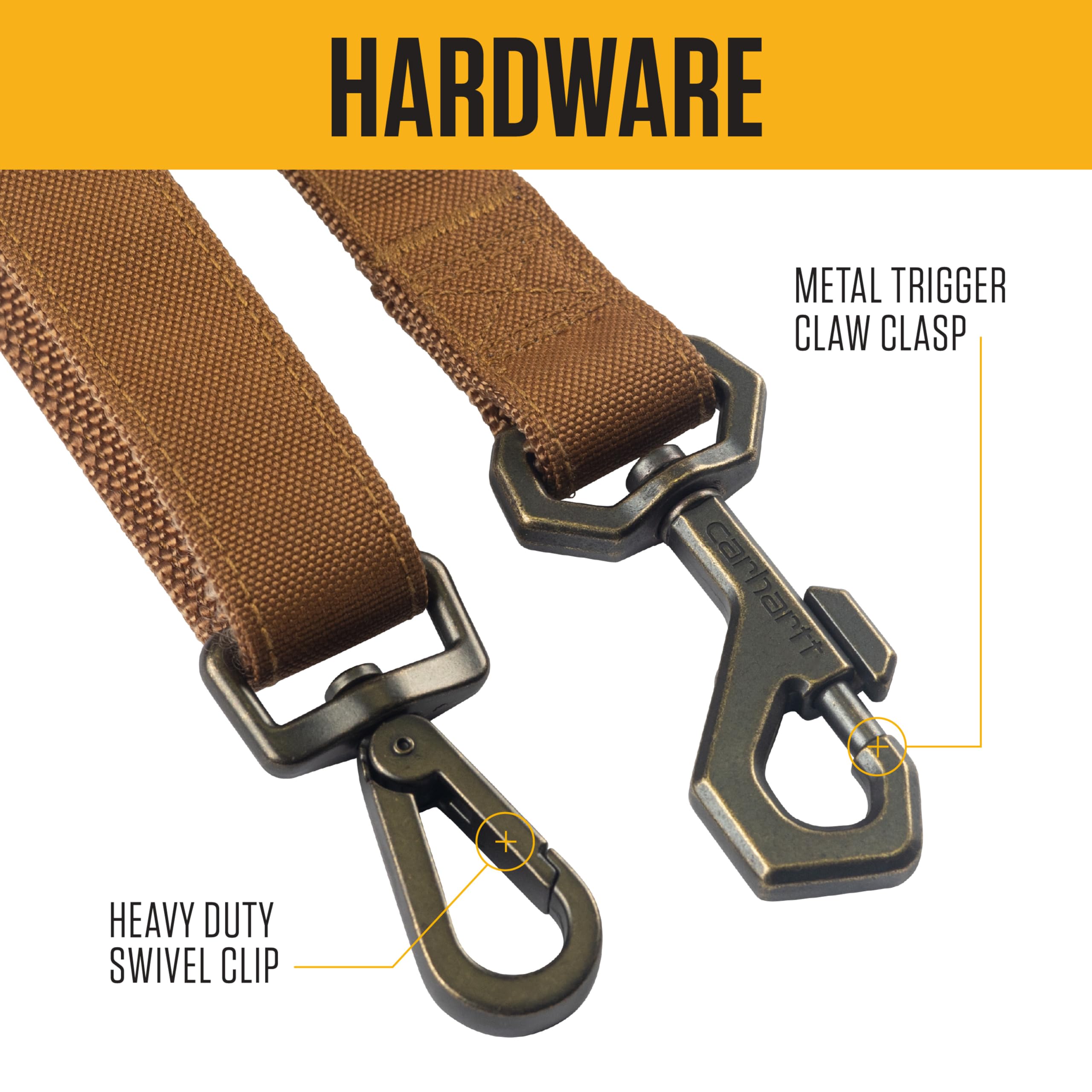 Carhartt détail claw clasp soudé en métal garantissant fiabilité