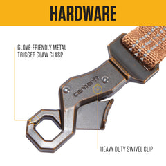 Carhartt gros plan du mousqueton trigger métallique pour attache sûre