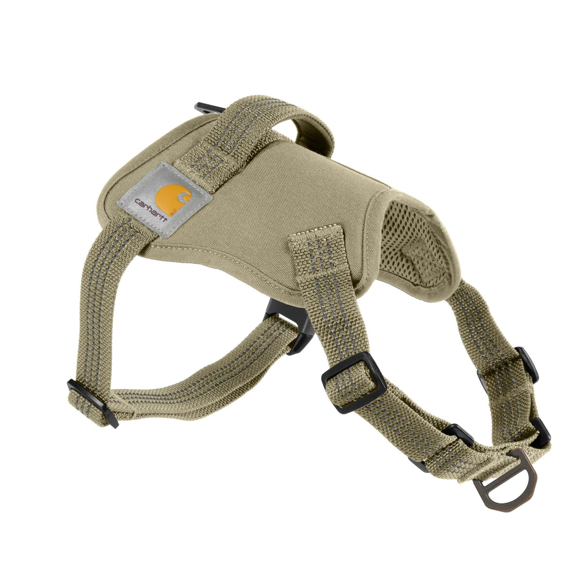 Carhartt harnais avant du harnais montrant la coupe robuste et protection contre l’humidité