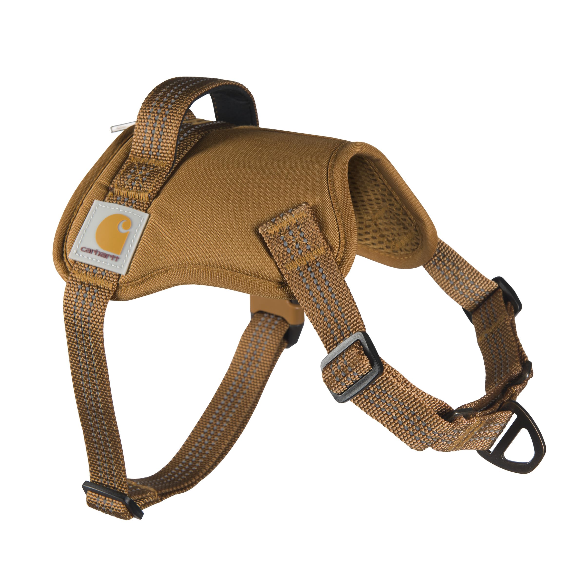 Carhartt harnais vue face montrant maintien robuste et coupe yoke
