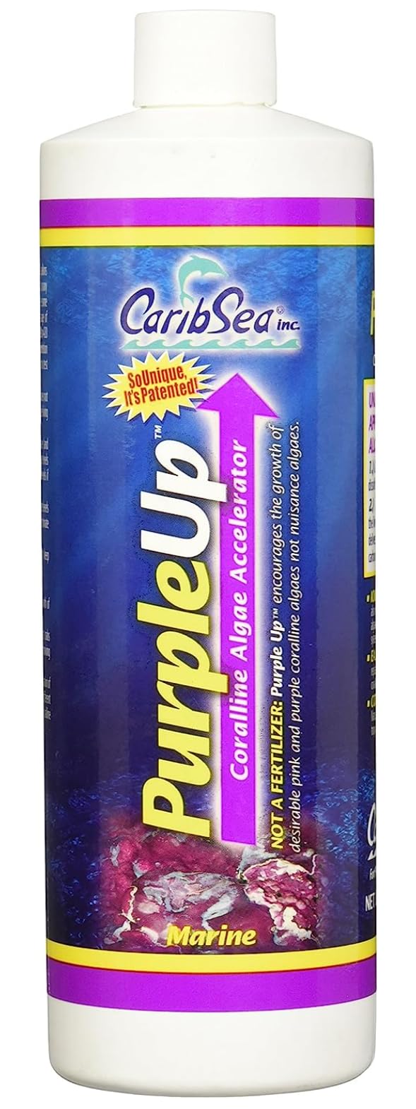 CaribSea Purple Up emballage frontal, facile à reconnaître et pratique