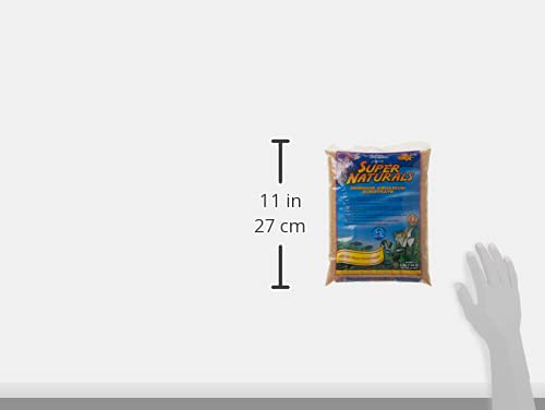 Carib Sea emballage Sunset Gold avec étiquette produit indiquant pH neutre et sécurité