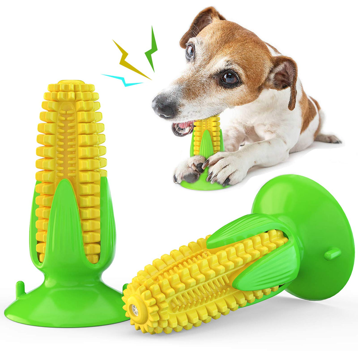 Carllg corn stick vue avant montrant la forme et la prise permettant mastication sûre