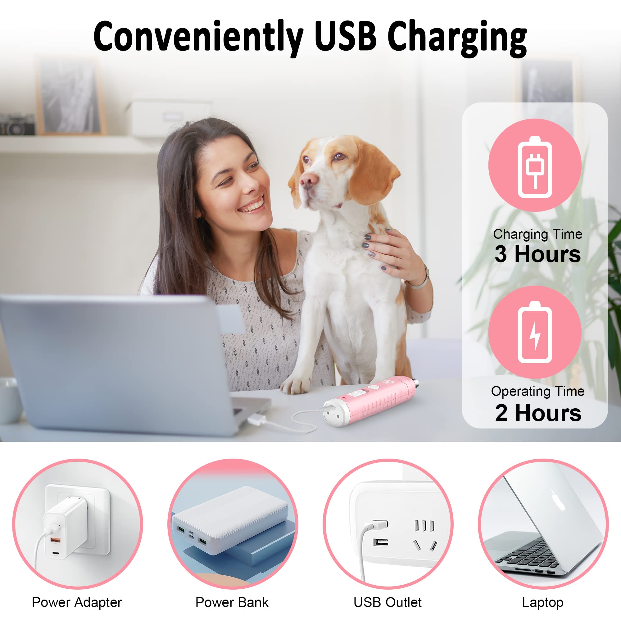 Casfuy emballage et câble USB montrant recharge et transport simple