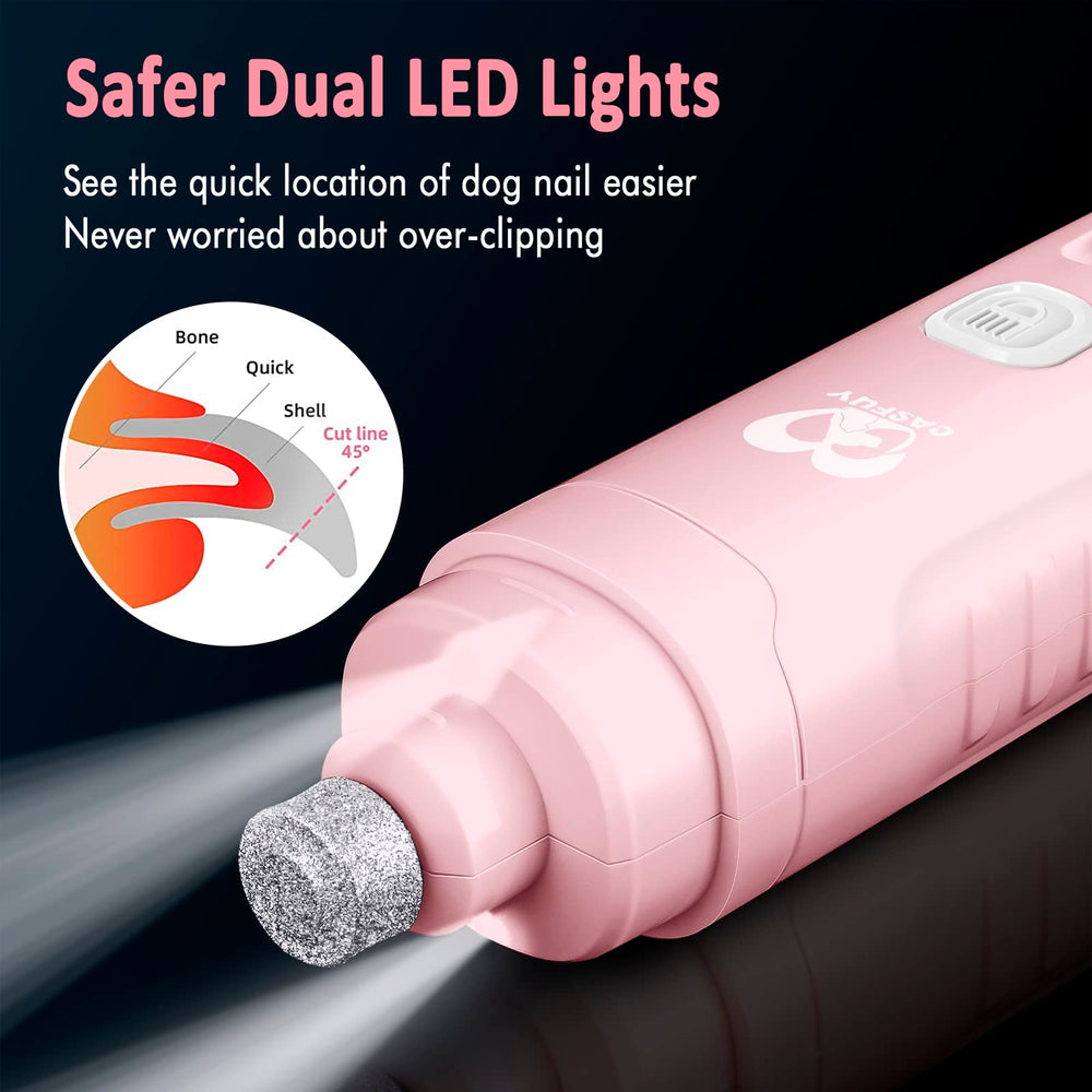 Casfuy double LED éclairant la zone d'ongle pour sécurité accrue
