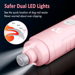 Casfuy double LED éclairant la zone d'ongle pour sécurité accrue