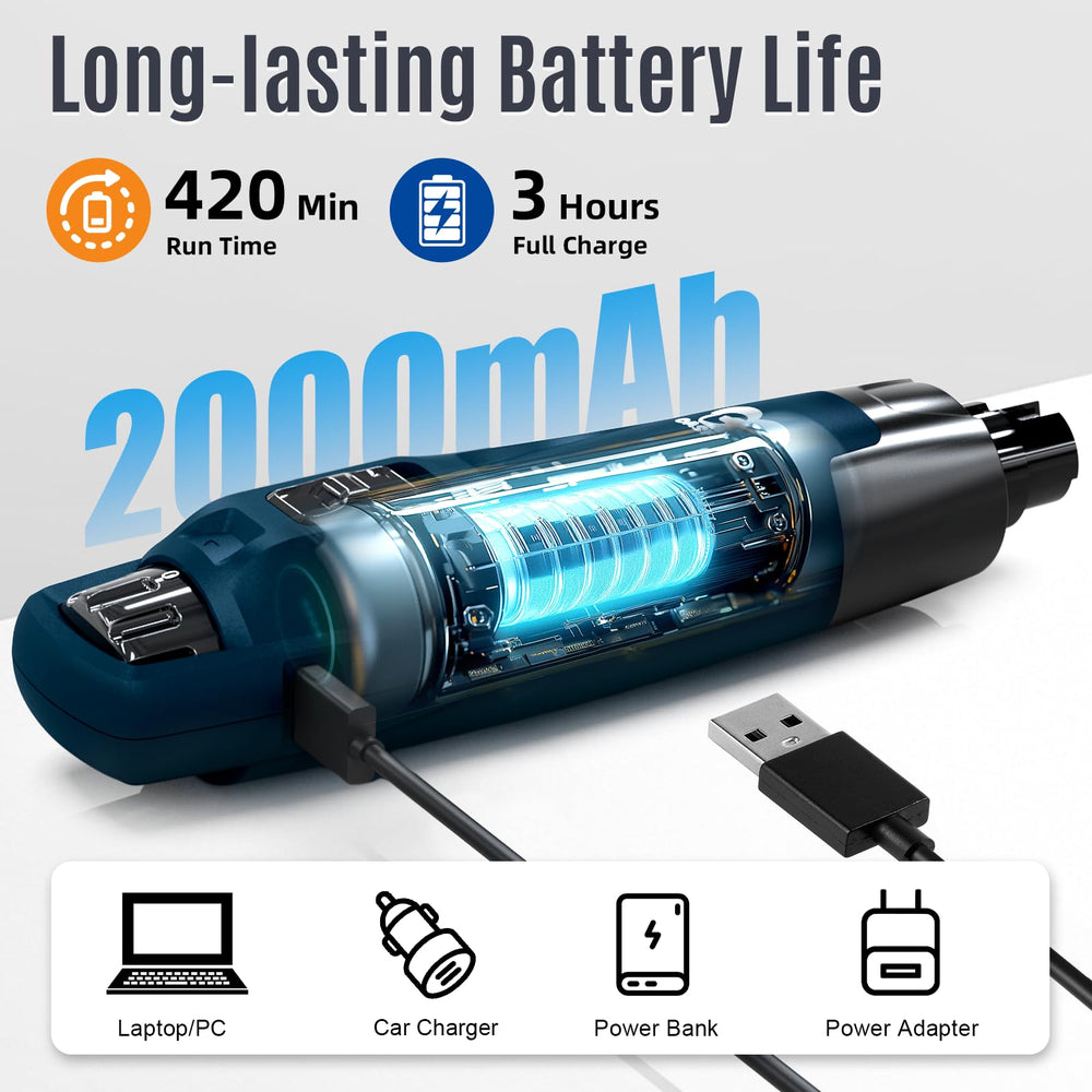 Casfuy N75 près d'une batterie pour montrer grande autonomie pratique