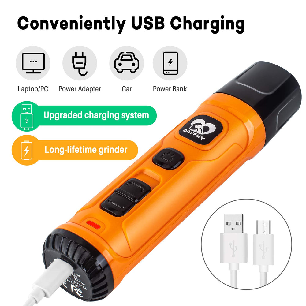 Casfuy packaging et câble USB inclus pour recharge stable et transportable