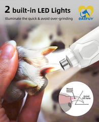 Casfuy limant ongle de chaton avec LED pour plus de sécurité