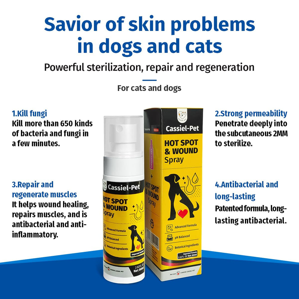 Cassiel pet comparaison taille main montrant le format 60 ml pratique en voyage