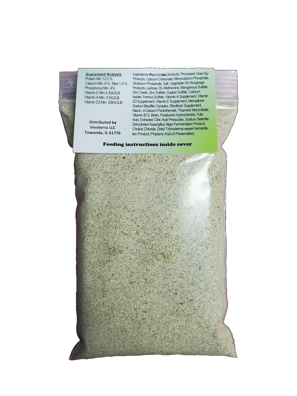 Castaway Organics poudre en gros plan illustrant texture et nutrition