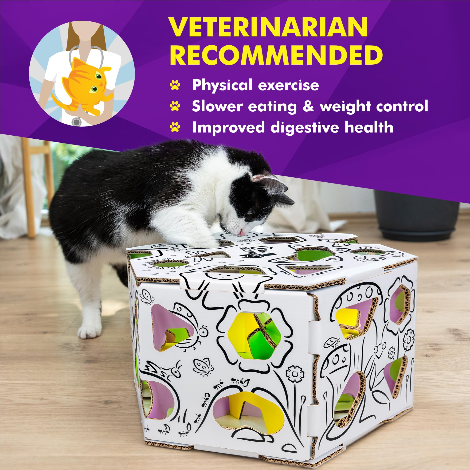 Cat Amazing HEX comparaison taille près d'une patte pour échelle