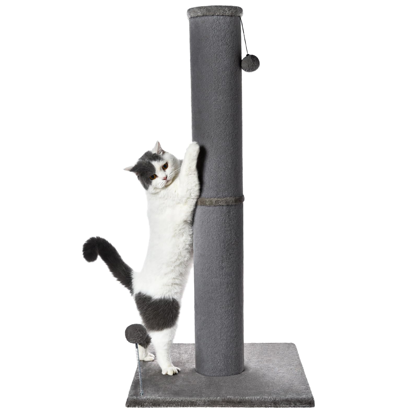 Cat Craft grattoir face avant montrant la peluche et la hauteur, protège meubles