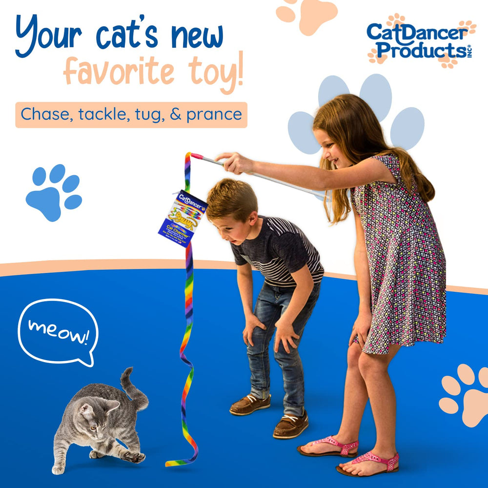 Cat Dancer gros plan ruban polaire multicolore, texture douce pour sécurité