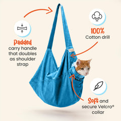 Cat-in-the-Bag gros plan tissu résistant aux griffures bénéfice durabilité