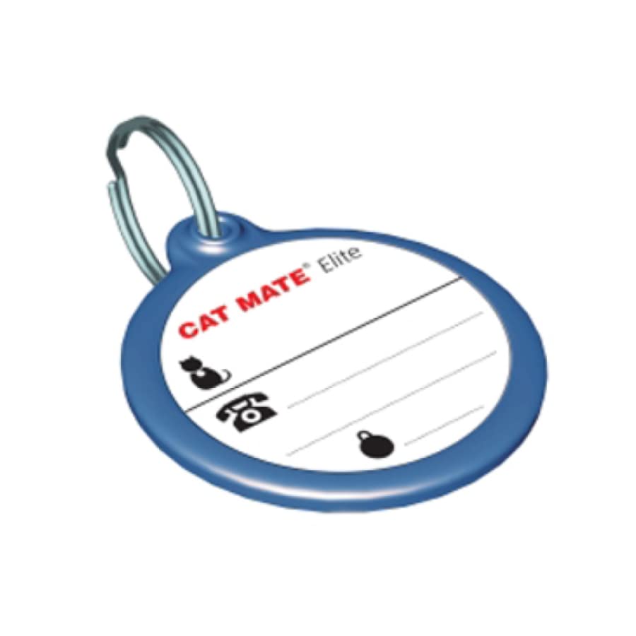Cat Mate médaille gros plan texture et finition résistante à l'humidité