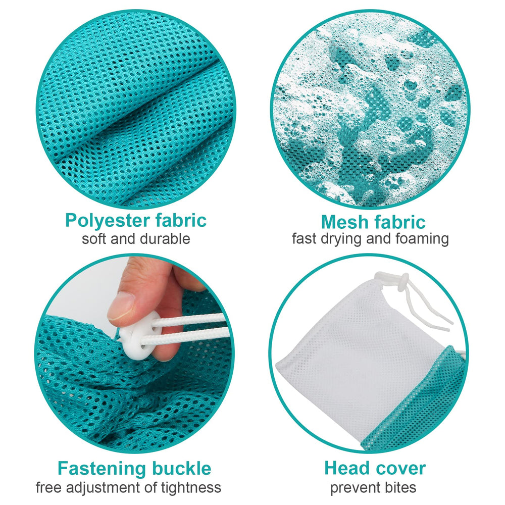 Catcan sac en usage sous la douche facilitant rinçage sans stress