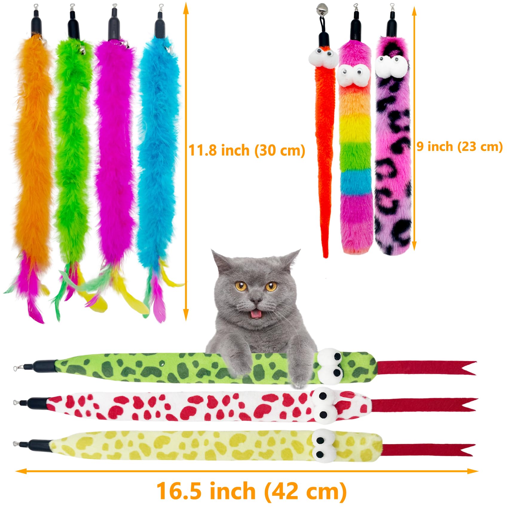 CATDABIR gros plan sur plumes douces , texture attrayante qui stimule le chat