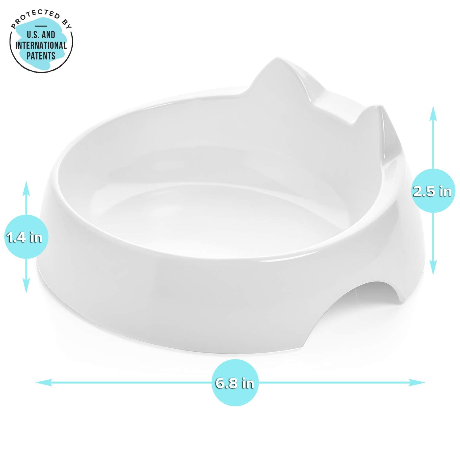CatGuru gros plan de la texture de mélamine durable et sans BPA bénéfique