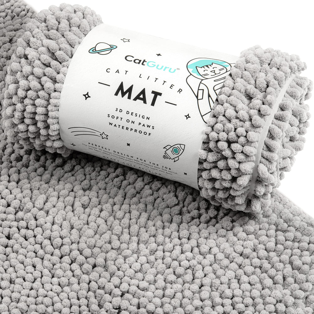 CatGuru tapis face avant affichant capture de litière et protection du sol