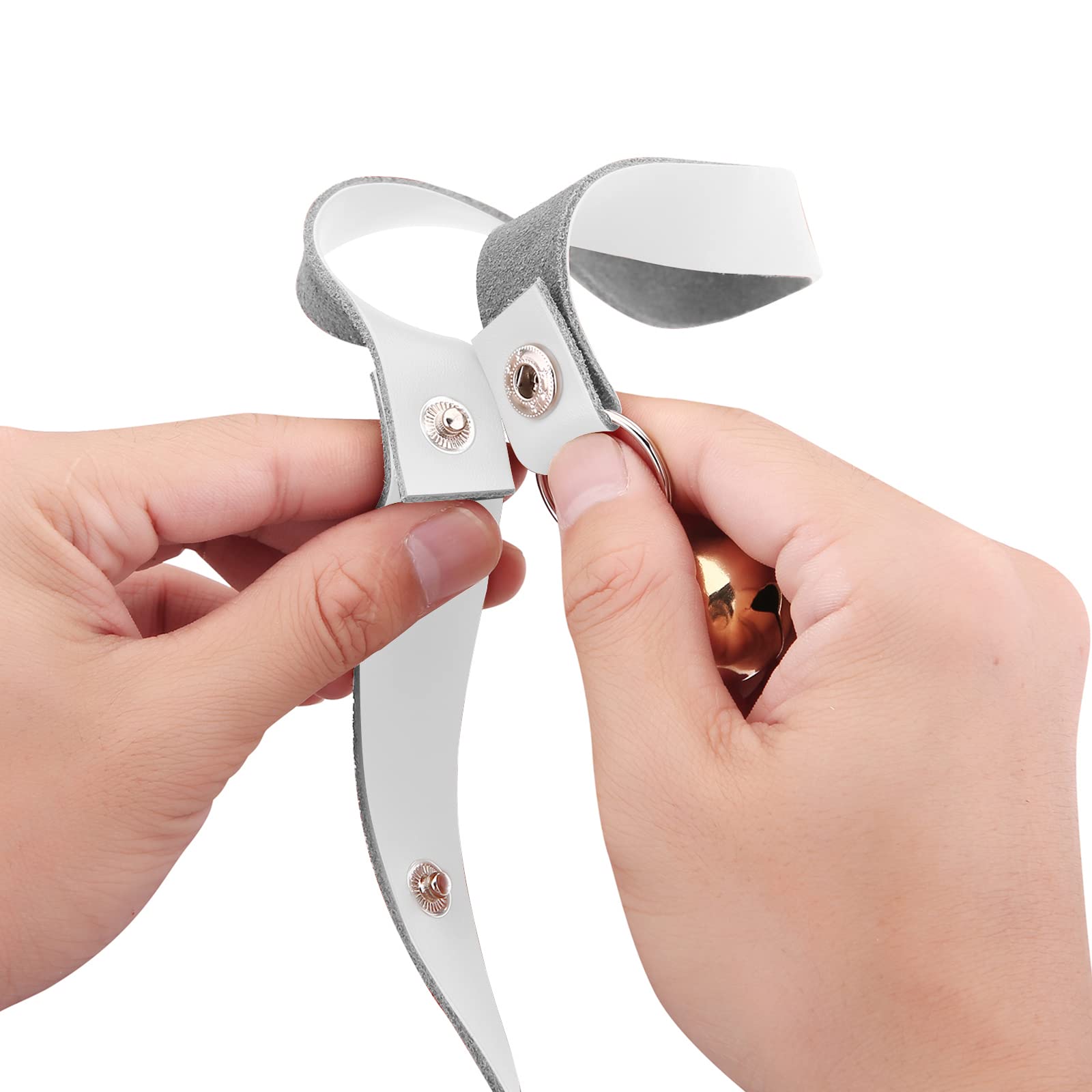CATHYLIFE gros plan cuir et perles quartz, finition élégante durable