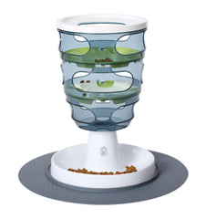 Catit Food Tree vue avant montrant la forme d'arbre et favorisant le jeu alimentaire