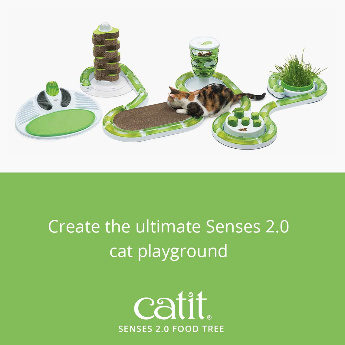 Catit Food Tree plastique sans BPA robuste pour une utilisation sûre